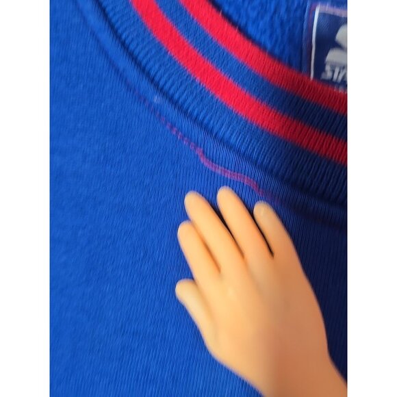 Vintage Starter Detroit Pistons Sweatshirt 80's Color Block Embroidered Men's XL - Picture 9 of 16